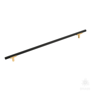 776-320-Matt Gold-Matt Black Ручка рейлинг, сатинированное золото/чёрный 320 мм