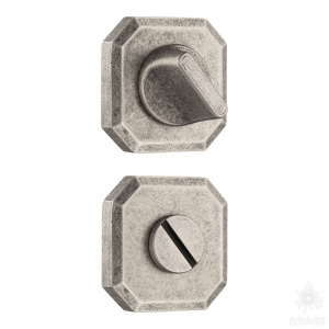 9162 MP14 WC ROSETTE Накладка с поворотной кнопкой, старое серебро (комплект 2 шт)